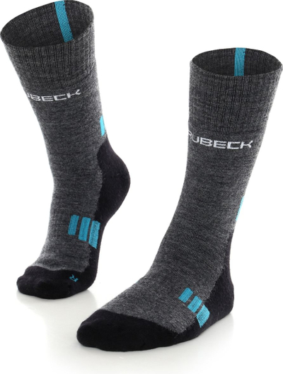 Женски трекинг чорапи Brubeck Trekking Light BTR002, мерино волна, графит, големина 39-41