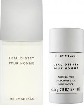 Set Issey Miyake L'Eau D'Issey Pour Homme Eau de Toilette, 75ml + deodorant stick, 75g