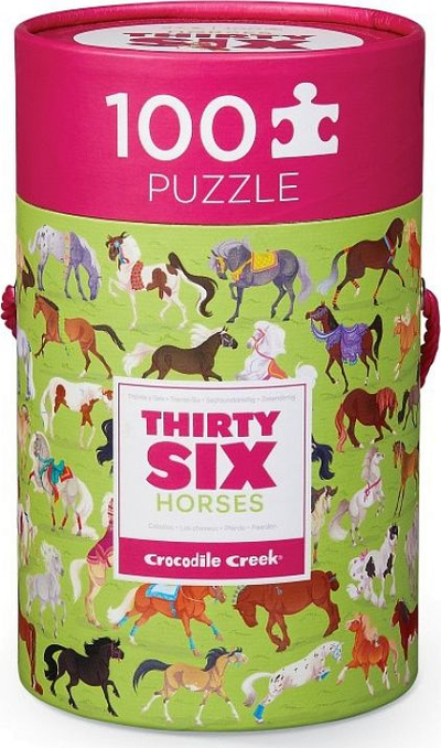 Puzzle Crocodile Creek Thirty Six Horses, 100 copa, për kalamaj
