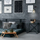 Llambë murale TK Lighting Delta 6481, sokëll E27, xham grafit, metal i zi