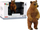 Figurinë për koleksion LeanToys Brown Bear, arush i murrmë, plastikë