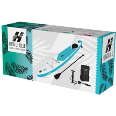 Set dërrase SUP XQMAX Honolulu, 320x76x15 cm, mban gjer në 150 kg, e kuqe