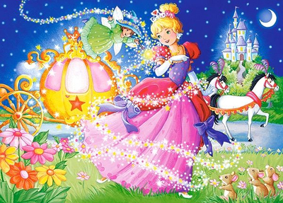 Puzzle Castorland Cinderella, 120 copa, shumëngjyrësh