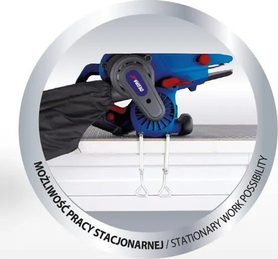 Rryp-zmerile Dedra Belt Sander 1010W, 76×533mm, 1010W, blu