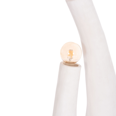 Lampë dyshemeje dekorative TUSKEN HM4702.02, 145cm, çimento fiber, e bardhë