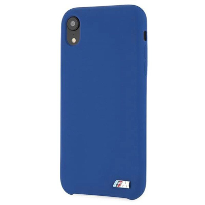 Maskë mbrojtëse BMW BMHCI61MSILNA, për iPhone Xr, silikon, blu navy