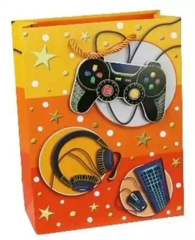 Qese dhuratash Kalpol Gift Bag, 26x32x10cm, letër e laminume, me shumë ngjyra