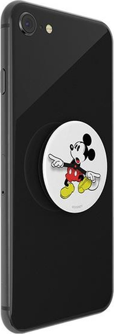 Kapëse telefoni PopSockets PopGrip Mickey Watch White, mbajtëse, e bardhë