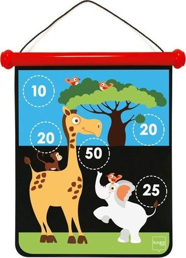 Игра со стрели Scratch Safari Medium, пластична, за деца, повеќебојна