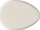 Sfungjer grimi Artdeco Oval Makeup Sponge S0557577, për fondatinë, i bardhë