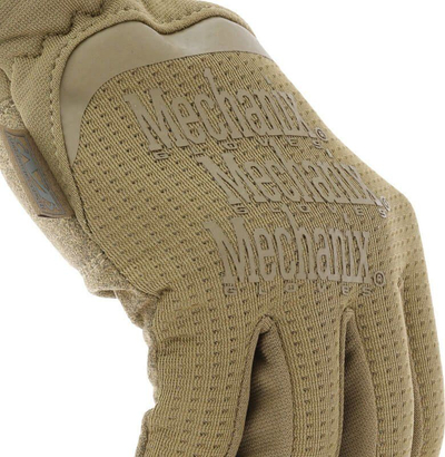 Doreza taktike Mechanix Wear me pëllëmbë lëkurë sintetike, me gishtërinj të plotë, ngjyrë tan