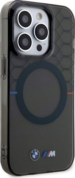 Mbulesë telefoni BMW Pattern MagSafe, për iPhone 14 Pro, gri
