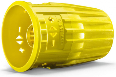 Çelës rrotullues për pastrues me avull Karcher 4.118-008.0, profesional, plastik, i verdhë
