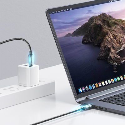Kabllo karikimi Joyroom USB në Lightning, 2.4A, 2m, blu