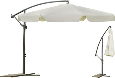Çadër kopshti Plonos, 350 cm, 6 segmente, bezhë