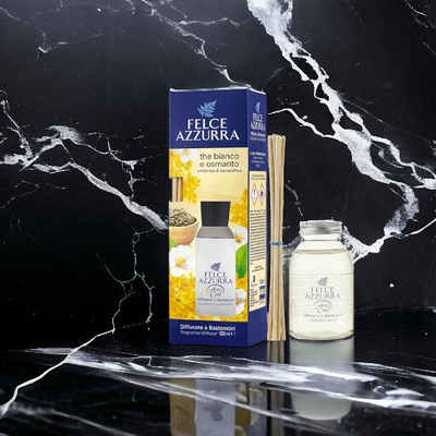 Difuzor aromash Felce Azzurra Osmanthus, me shkopinj, 120ml