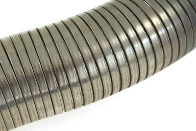 Lidhës auspuhi TurboWorks Flex, 63x300mm, inox, ngjyrë argjendi