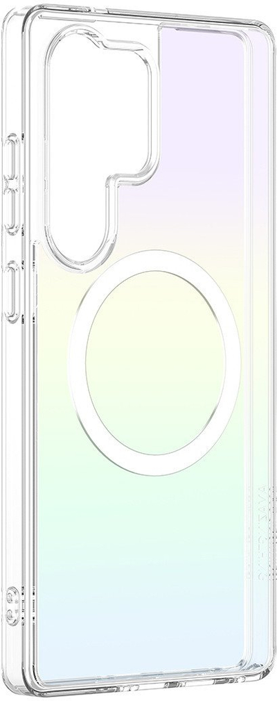 Futrollë telefoni Amazingthing Minimal Mag Case për Samsung Galaxy S25 Ultra, unazë magnetike, transparente iridescent