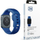 Rrip ore 3mk Silicone Watch Strap për Apple Watch 42 44 45 49 mm, silikon, blu