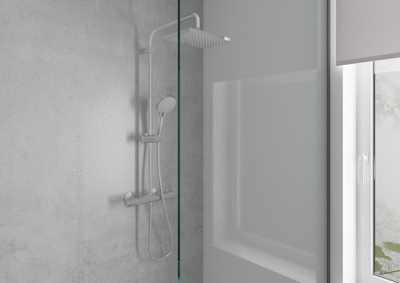 Set dushi Hansgrohe Vernis Shape 230 1 Jet 26286670, Showerpipe 112 cm, krom