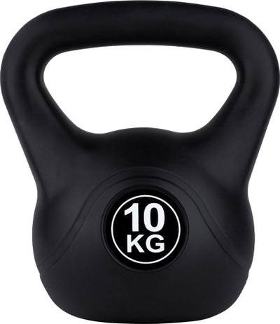 Kettlebell Funfit Stand, 10 kg, për ushtrime, i zi