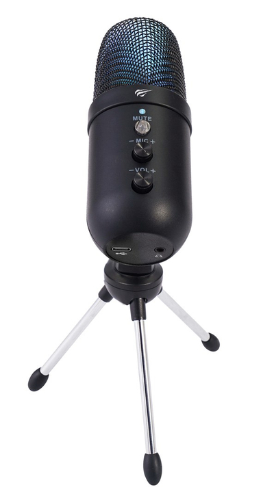 Mikrofon gaming Havit GK51, wireless USB, me tripod, i zi
