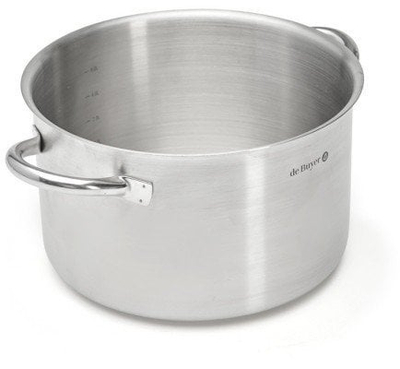 Tengere e thellë De Buyer PRIM'APPETY, 24cm, inoks, për induksion, gri