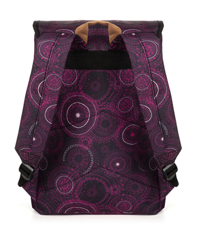 Çantë shpine LOAP BL19110-V15J, e zezë/rozë, polyester