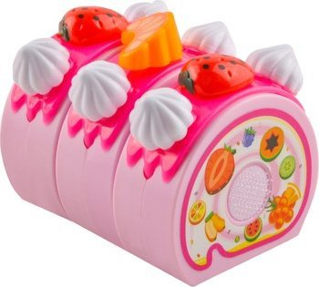 Set lodër tortë ditlindje me velkro, 80 copa, me drita, rozë