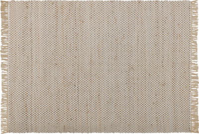 Tapet Beliani ZERDALI, 140x200 cm, jute pambuk, bezhë krem