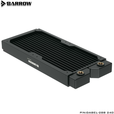 Radiator me ujë Barrow Dabel-28b, 240mm, 28mm, i zi