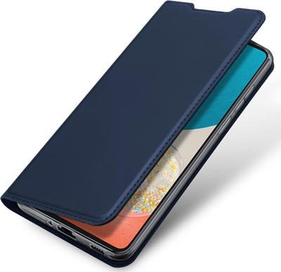 Këllëf me kapak Dux Ducis Skin Pro për Samsung Galaxy A73, bojëqielli, bëhet dhe si bazë mbajtëse