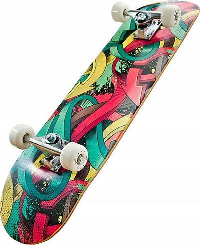 Skateboard Allright Directions, 9 shtresa panje, kushineta ABEC 9, shumëngjyrësh