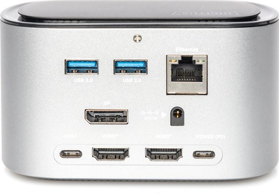 Dok Ankorimi USB C Digitus 11 Porta, SSD M.2, 4K, ngjyrë argjendi