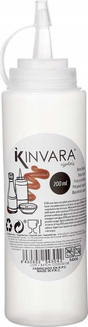 Сад за сос од пластика, 200 ml, бел