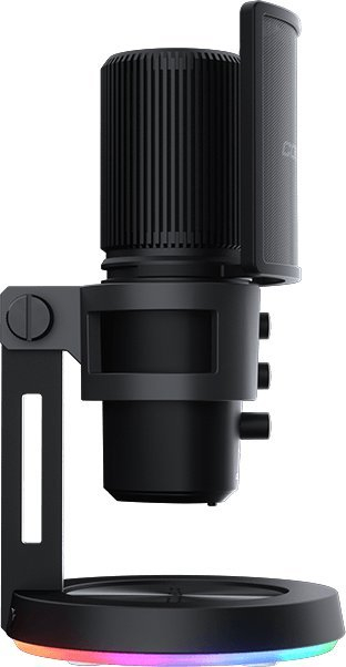 Mикрофон студиски Cougar Screamer X 3H500MK3B.0001, USB, со повеќе начини на снимање, црн