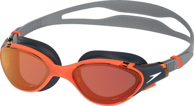 Syze noti Speedo Adult Biofuse 2.0 Mirror, xham i pasqyrtë, portokalli gri