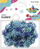 Konfeti me borëreshka Titanum Snowflakes, 14mm, 14g, blu deti edhe ultramarin