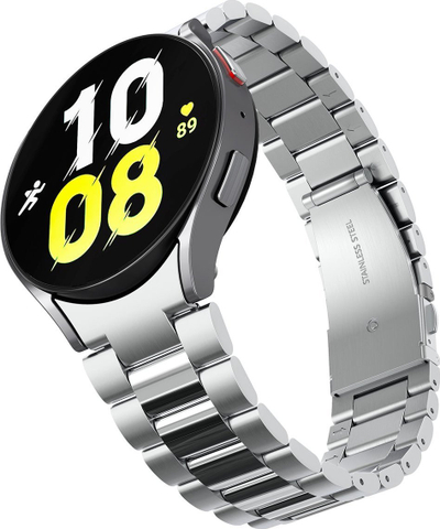 Rrip ore Spigen Modern Fit 316L për Samsung Galaxy Watch6 44mm, çelik inoksi, argjend