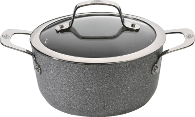 Tenkë Ballarini Salina Granitium, 4.7L, me kapak, gri granit
