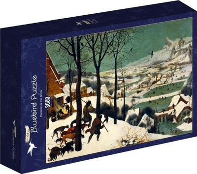 Puzzle Bluebird Hunters in the Snow, 3000 copë, dimëror, shumëngjyrësh