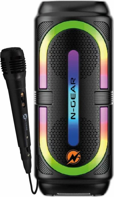 Блутут звучник Н-Џиар Летс Го Парти 24Ц, 120W, со микрофон, црн