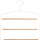 Varëse për pantallona dhe funde 5five Simply Smart Pants Skirt Hanger, 3 nivele, metal, e bardhë
