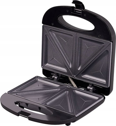 Tostier sanduiçesh Lafe KOP-010B, 750W, pllaka jo-ngjitëse, i zi
