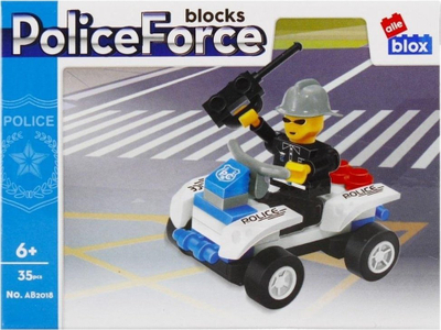 Lodra konstruktore ALLEBLOX Police ALLEBOX, 35 copa, blloqe ndërtimi, shumëngjyrëshe