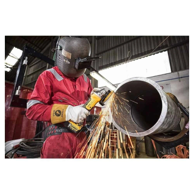 Ratifikuese këndore me bateri,DeWALT 18V, 5,0Ah, e verdhë/zezë