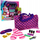 Set manikyr për goca Little Girls DIY Nail Art, me tharëse thonjsh, 3 llakë, rozë