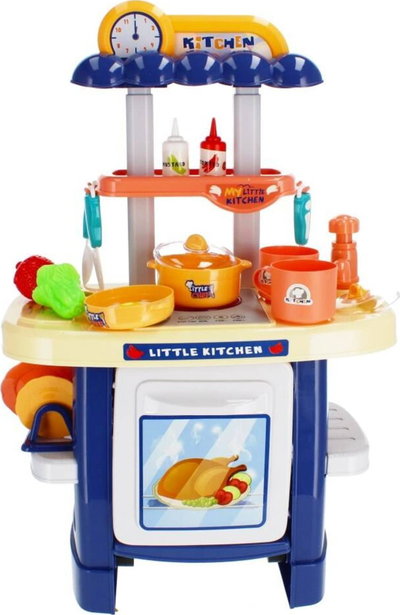 Kuzhinë lodër JD Toys My Little Kitchen, 28 pjesë, me drita dhe zhurma, shumëngjyrëshe
