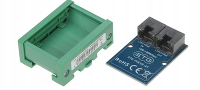 Adapter PoE STG STG-POE48-24, 48V në 24V, 100/1000 Mbps, jeshil