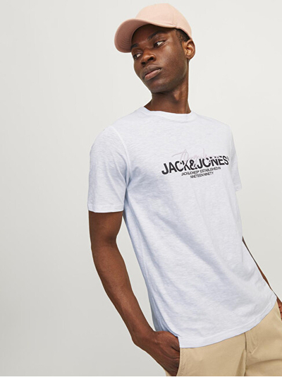 Bluzë për meshkuj Jack&Jones, e bardhë
